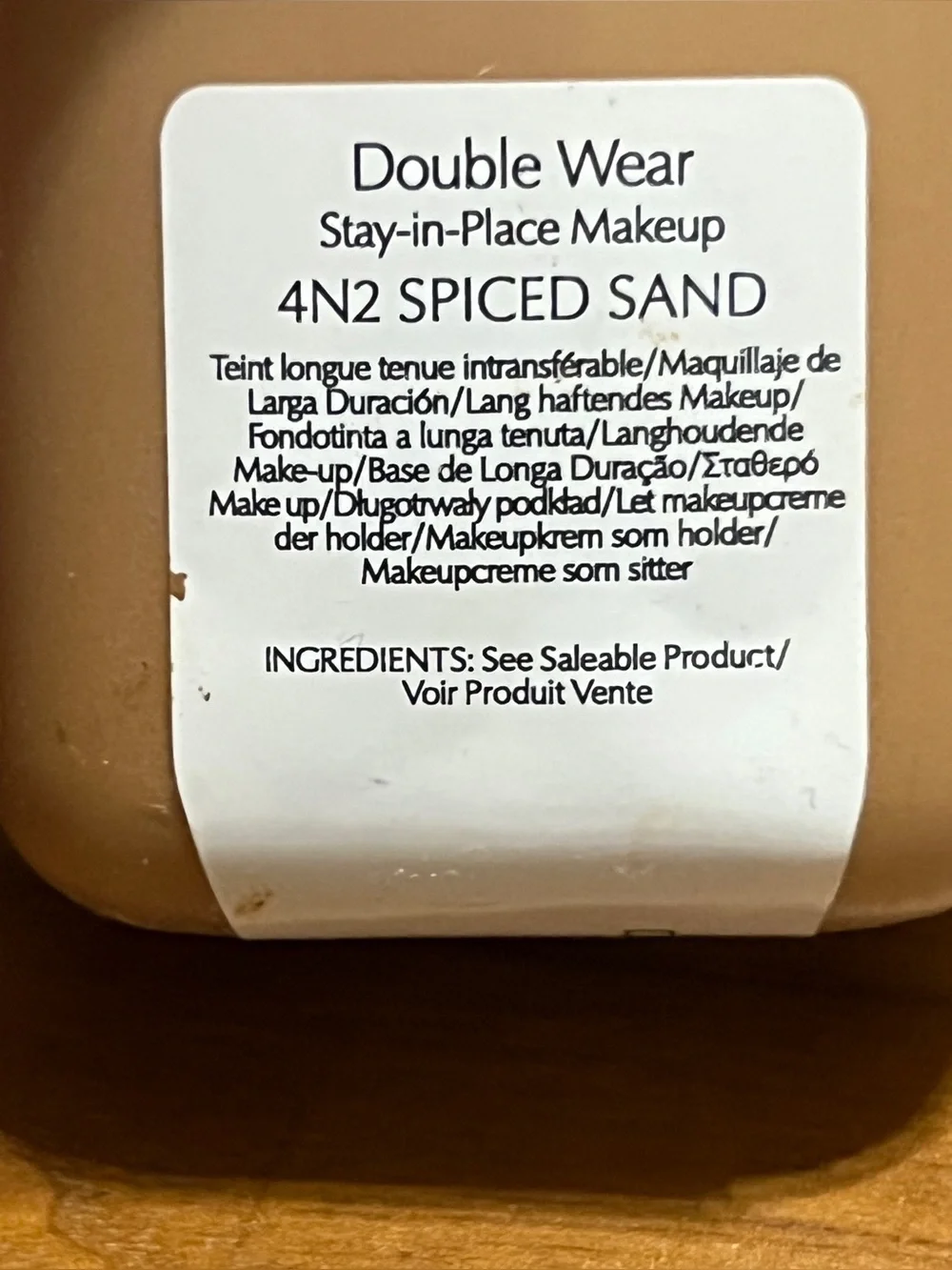 Estee Lauder Double Wear Foundation Original Formula 4N2 Spiced Sand